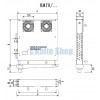 Thekenverdampfer RM70/347 m. einseitigen Luftausl. Rivacold