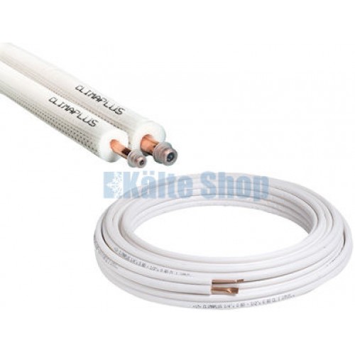 Isoliertes Kupferrohr 1/4"*3/8" TWIN 20m Bund